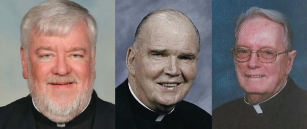 From left, the Revs. Michael "Mitch" Walters, Robert Gibney and William Giblin.(NJAM file photo)