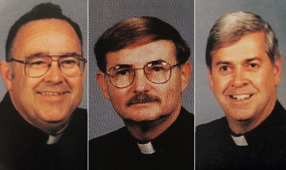 From left, the Rev. Samuel Venne, the Rev. Dennis Fronczak and the Rev. Arthur Smith. (Photos courtesy of the Diocese of Buffalo’s 1995 Priests’ Pictorial Directory)