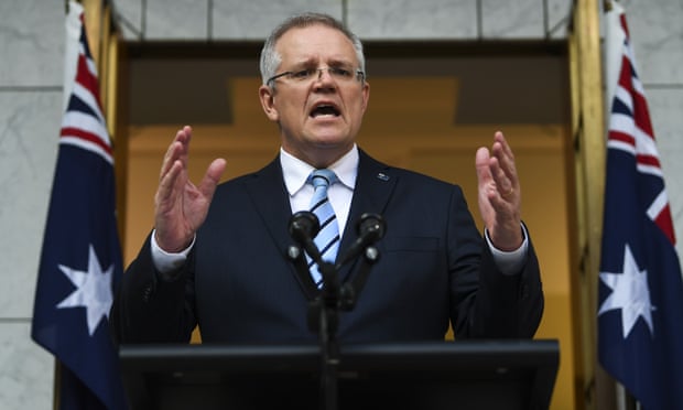 The prime minister, Scott Morrison, will commit to a new museum to raise awareness and understanding of the impacts of child sexual abuse. Photograph: Lukas Coch/AAP
