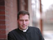 The Rev. Virgil Tetherow, who's also known as Father Gabriel, is seen in this photograph in 2009. He spoke with reporters for almost two hours outside his church but refused to be quoted on-the-record. (Photo: Submitted)
