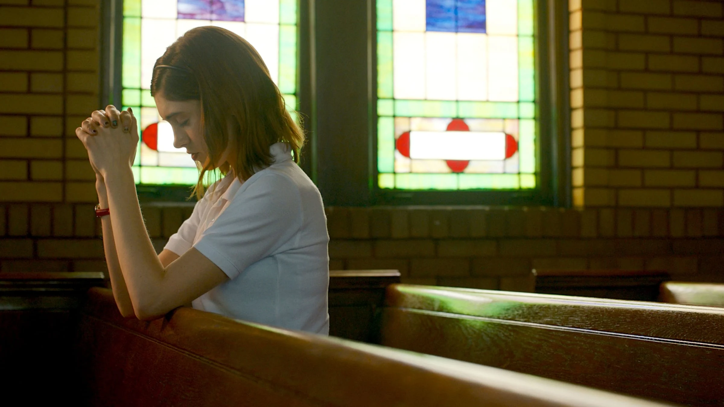 Karen Maine’s new film explores the coming-of-age of a Catholic schoolgirl (“Stranger Things” star Natalia Dyer). And it’s pretty spot-on.