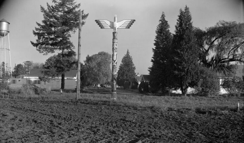 Field at Chemawa Indian School, Salem, Oregon, pictured after 1933 (Library of Congress, Prints & Photographs Division, HABS OR-129)