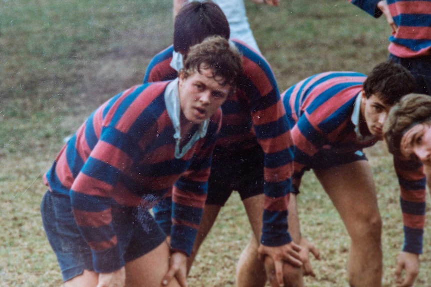 On the field for St Joseph's under-16s, Daly lived and breathed rugby union with a goal of playing for Australia.(Supplied: Tony Daly)
