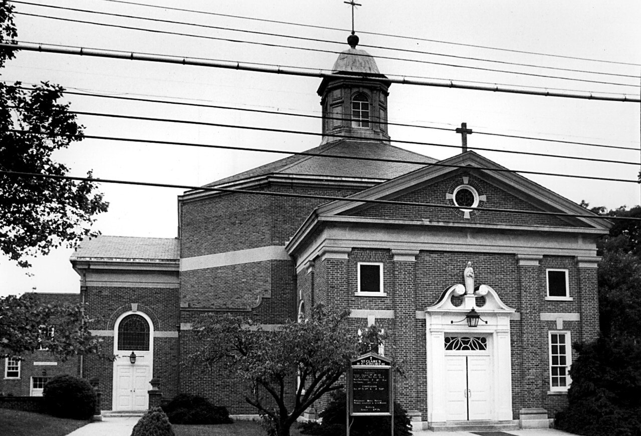 This 1987 file photo shows the front of St. Clare's R.C. Church in Great Kills. (Staten Island Advance)