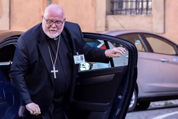 Cardinal Reinhard Marx arrives for the afternoon session of the Amazon Synod at the Vatican, October 8, 2019. (photo: Daniel Ibanez / CNA/EWTN)
