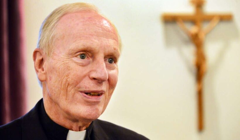 Bishop Howard Hubbard his pictured in his office Wednesday, Sept. 11, 2013, at the Albany Diocese Pastoral Center in Albany, NY. (John Carl D'Annibale / Times Union)