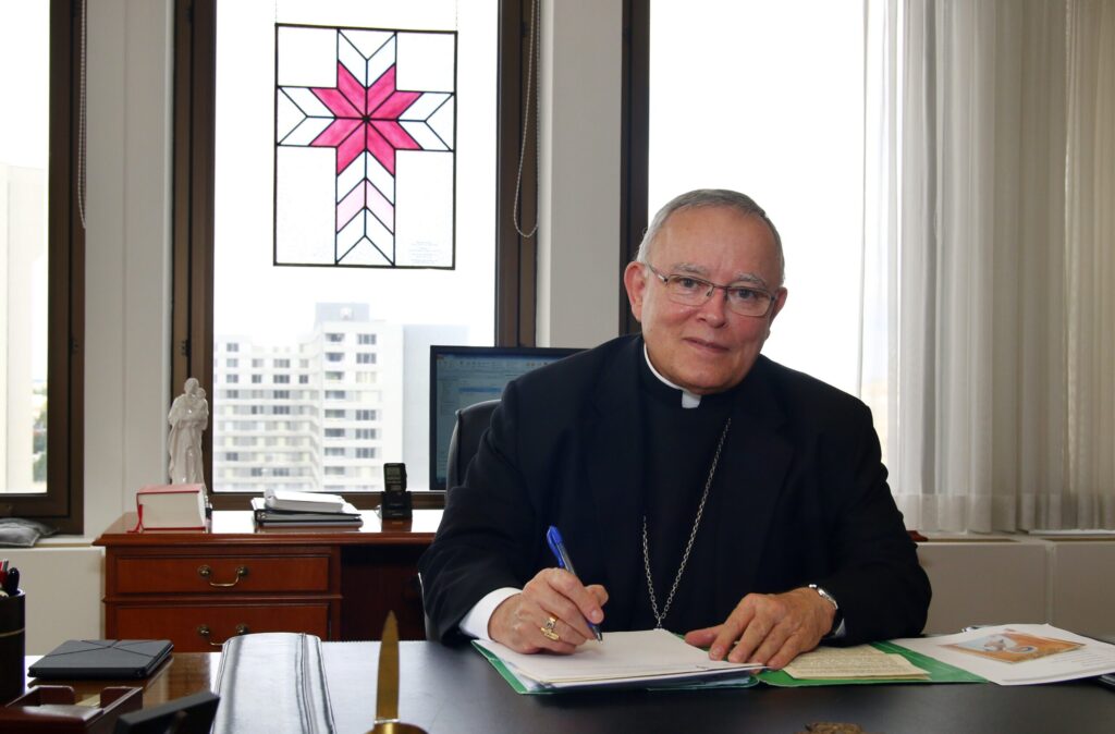Now-retired Philadelphia Archbishop Charles J. Chaput is seen in this 2016 file photo. He is the author of the book "Things Worth Dying For: Thoughts on a Life Worth Living." (CNS photo/Sarah Webb, CatholicPhilly.com)