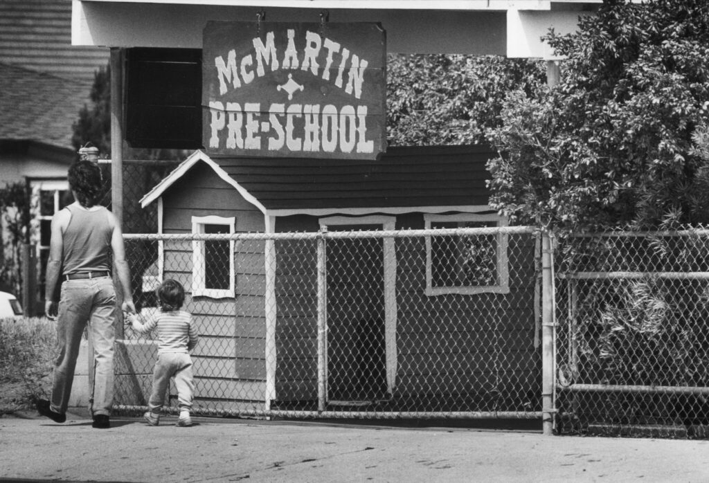 Accusations of abuse at McMartin Preschool in Manhattan Beach, Calif., became a national spectacle. Photo by Lacy Atkins / Los Angeles Times, via Getty Images