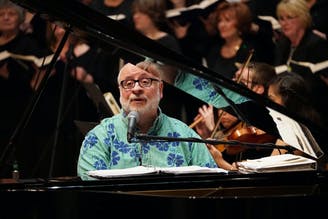 David Haas, a composer of liturgical music, held summer music programs at the St. Catherine University for many years. He was accused of misconduct by 40 women, according to an advocacy group.  Photo New York Times
