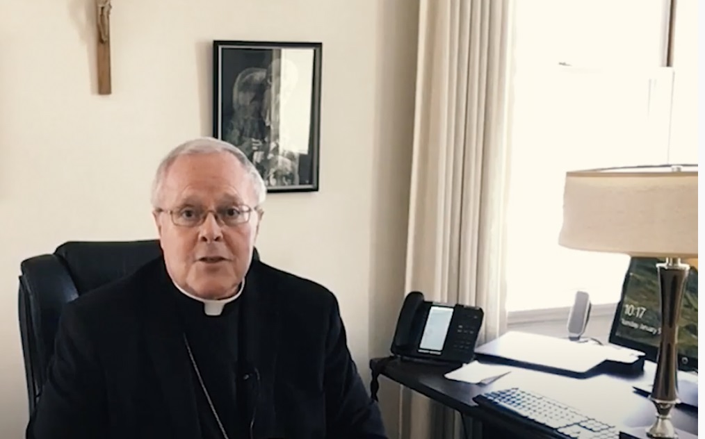 Bishop Michael Hoeppner. Credit: Diocese of Crookston/youtube.