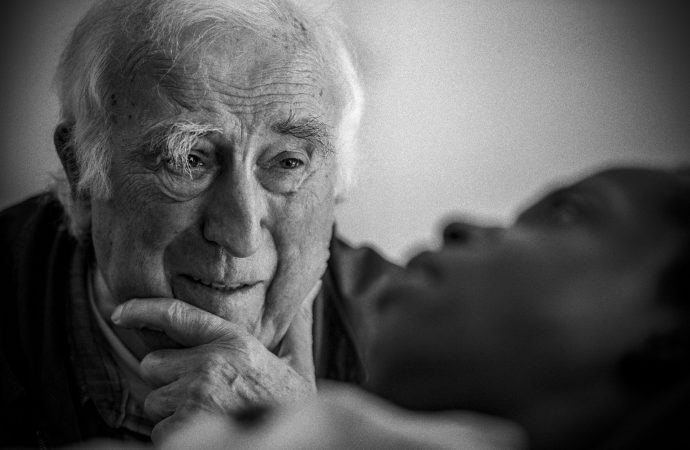 Jean Vanier, founder of the L'Arche communities, appears in the documentary "Summer in the Forest." (Credit: CNS photo/Abramorama.)