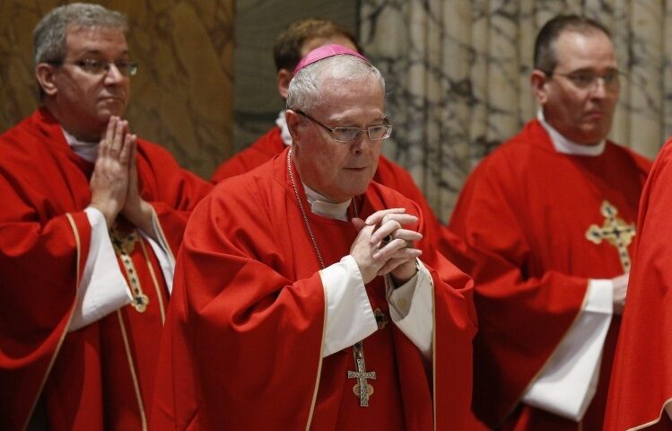 Bishop Michael J. Hoeppner and other U.S. bishops concelebrate Mass in Rome, January 15, 2020 (CNS photo/Paul Haring).