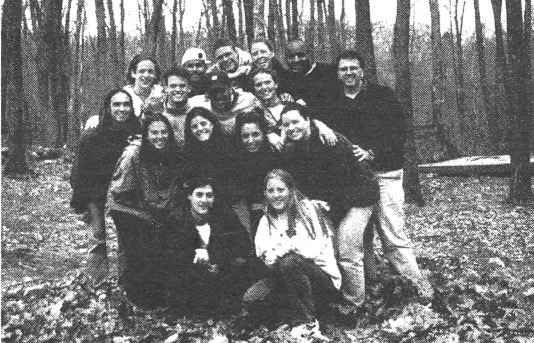 Dziak, on the far right, with volunteers in Belize.