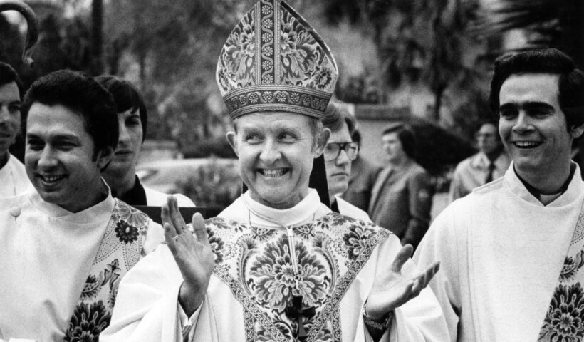 Father John Dux is pictured on the left, he is a retired priest of the Diocese of St. Augustine. Photo was taken Dec. 5, 1979