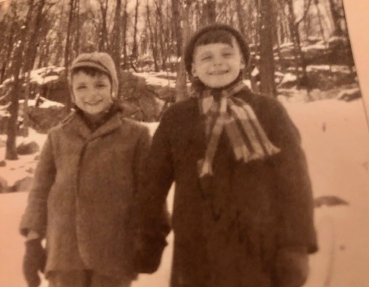 From left to right, 7-year-old "Chuckie" and 8-year-old Bobby Carroll in 1948, two orphans in foster care, before they were sent to the New Jersey State Colony for Boys, an institution later renamed the New Lisbon Developmental Center.