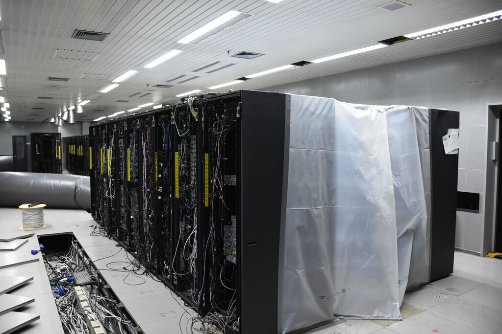 A computer server rack in a disused NATO bunker discovered by the German police in 2019 and used to host sites on the dark net. Credit...Rhineland-Palatinate Police Press Office / EPA, via Shutterstock