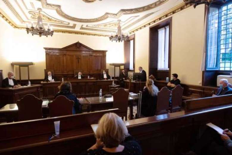 The Vatican courthouse where an Italian priest is accused of sexual abuse. (Photo: Vatican Media/AFP)