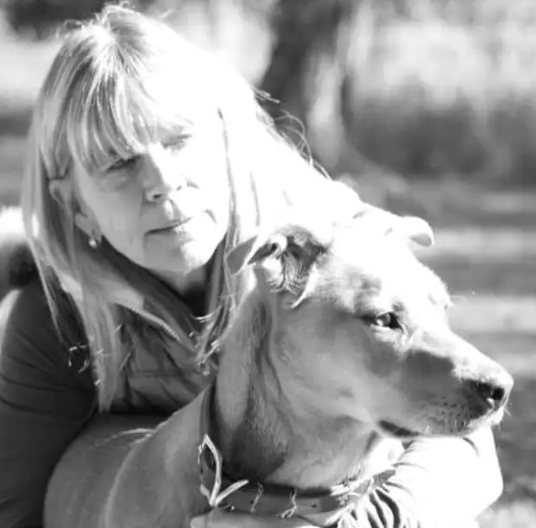 Barbara Winter with her dog in early 2021. (Barbara Winter / Courtesy Barbara Winter)
