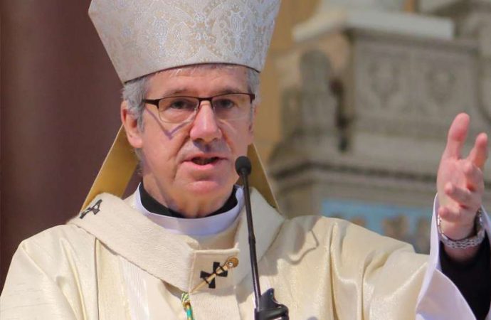 Archbishop Christian Lepine of Montreal is pictured in a 2017 photo. (Credit: Francois Gloutnay / Presence via CNS.)