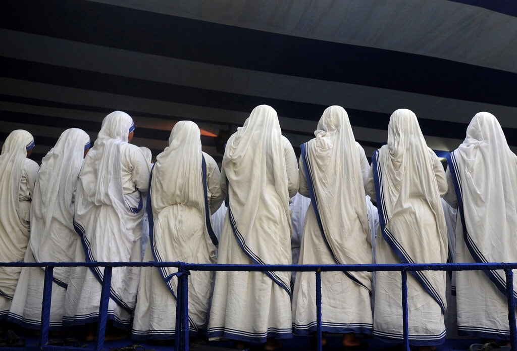 Missionaries of Charity.  Dibyangshu Sarkar/Agence France-Presse - Getty Images