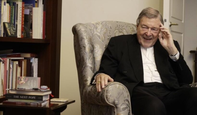 Australian Cardinal George Pell is interviewed by The Associated Press in his home at the Vatican, Thursday, May 20, 2021. Pell, who was convicted and then acquitted of sex abuse charges in his native Australia, is spending his newfound freedom in Rome. Pell strongly denied the charges and his supporters believe he was scapegoated for the Australian Catholic Church’s botched response to clergy sexual abuse. (AP Photo / Gregorio Borgia)