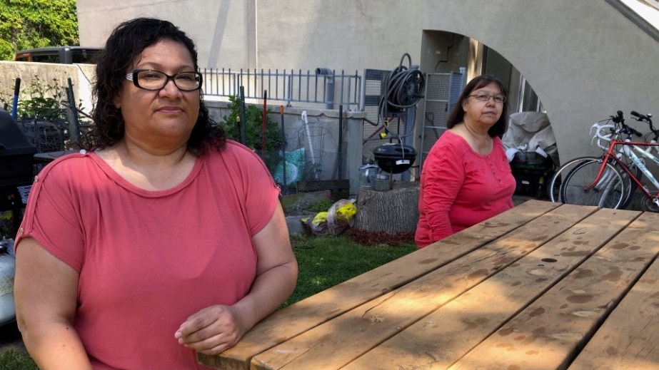 Laurie Okimawinew left, Susan Hunter right. (Courtesy of Beth MacDonell / CTV News Toronto)