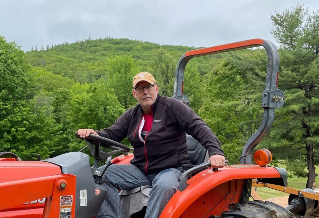 Fran O’Connell, a Holyoke native, is shown here on his family farm in New Hampshire. O’Connell alleges he was sexually abused by former Holyoke Catholic High School theology teacher Robert Hosmer while a student there during the 1970s. (Photo courtesy of Fran O'Connell)