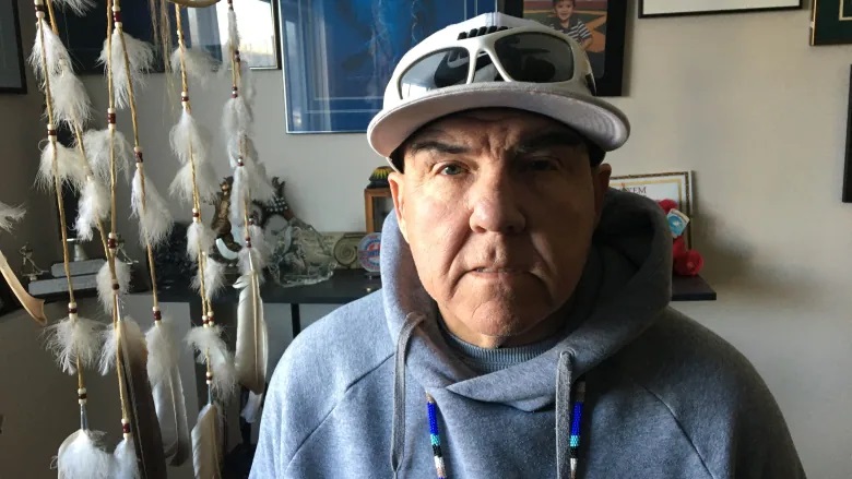 Joey Basaraba is one of those calling for Saskatchewan Catholic officials to release all records with the names of abuser priests. Basaraba says he was repeatedly sexually assaulted by a pair of Prince Albert priests starting at age six. (Jason Warick/CBC)