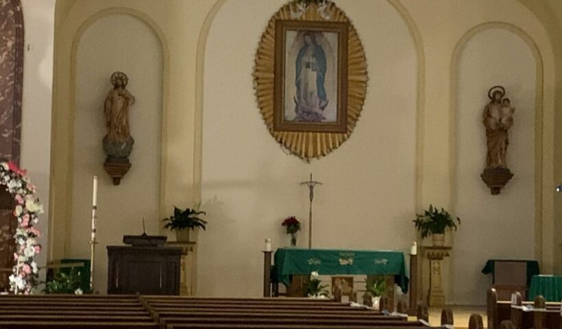 The sanctuary of Our Lady of Guadalupe Church on the Southeast Side, a parish run by the Claretian order of priests and brothers. Robert Herguth / Sun-Times