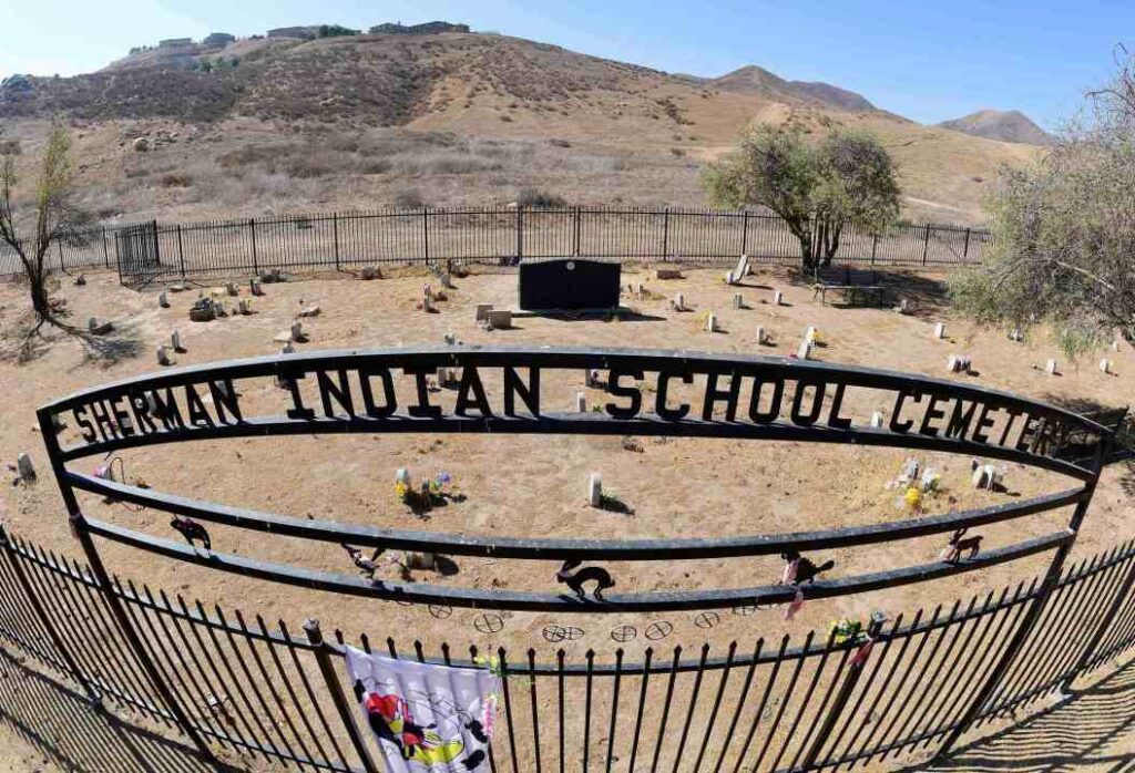 The Sherman Indian School Cemetery in Riverside as seen on Friday, July 2, 2021. (Photo by Will Lester, Inland Valley Daily Bulletin/SCNG)