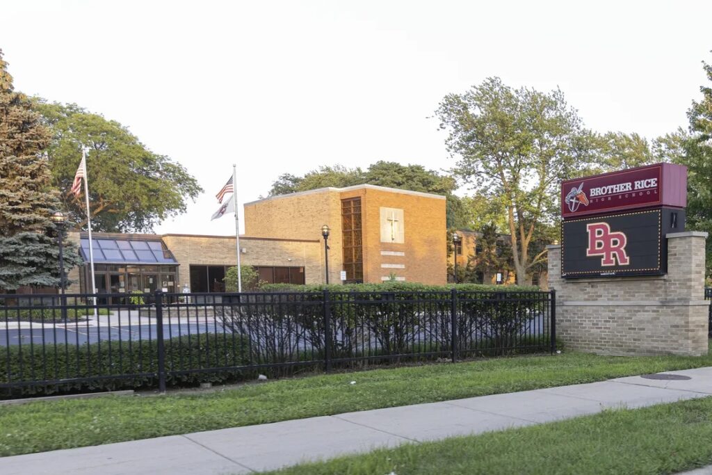 Brother Rice High School, 10001 S. Pulaski Rd., is one of two Chicago-area high schools run by the Irish Christian Brothers religious order. Anthony Vazquez / Sun-Times