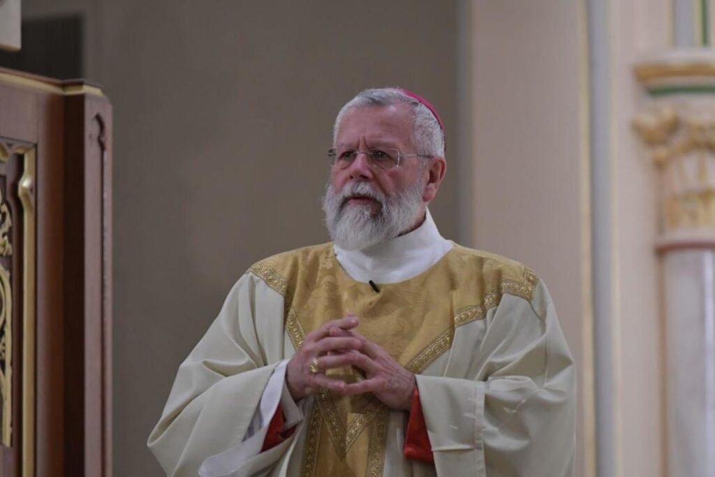 Bishop Peter A. Libasci has been accused of sexual abuse of a minor in New York in the 1980s.  File photo