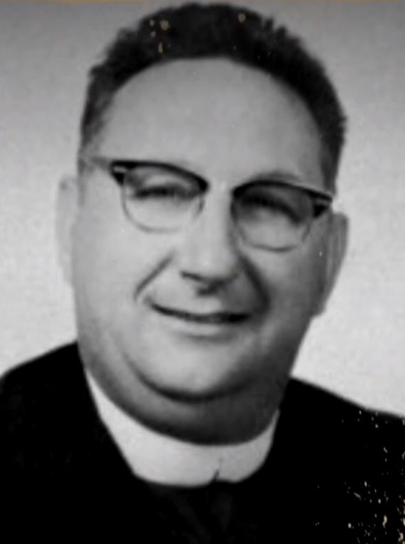 Brother Stanley Repucci CSC in a yearbook photograph