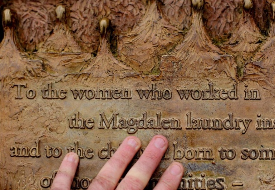 A plaque dedicated to Magdalene Laundry survivors in St Stephen's Green in Dublin. Photo: PA