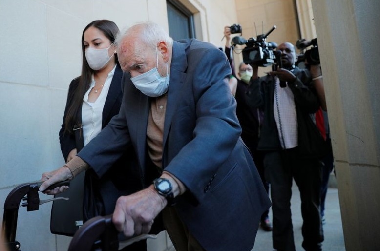 Theodore McCarrick arriving in court Friday in Dedham, Mass. -- Photo: Brian Snyder / Reuters