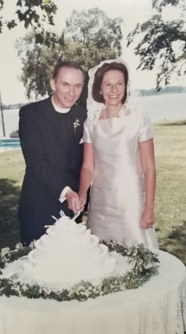 Al Shands and his wife, Mary Norton, at their wedding. Special to the Courier Journal