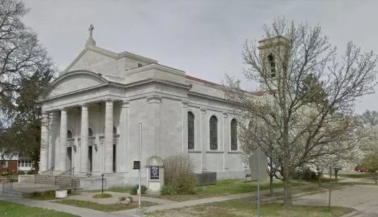 The pastor of Mater Dei-Holy Name Catholic Church, shown here at 911 S.W. Clay, has been accused of sexually abusing a minor, the Roman Catholic Archdiocese of Kansas City in Kansas announced Monday. File Photo/The Capital-Journal