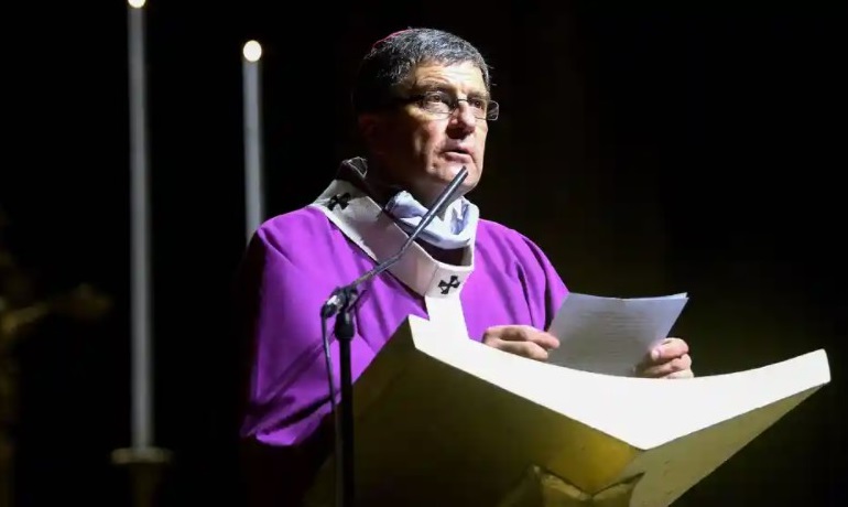 France’s top bishop, Éric de Moulins-Beaufort, sparked outrage by rejecting recommendations to require priests to tell police of child abuse cases learned about during confession. Photograph: François Nascimbeni / AFP / Getty Images