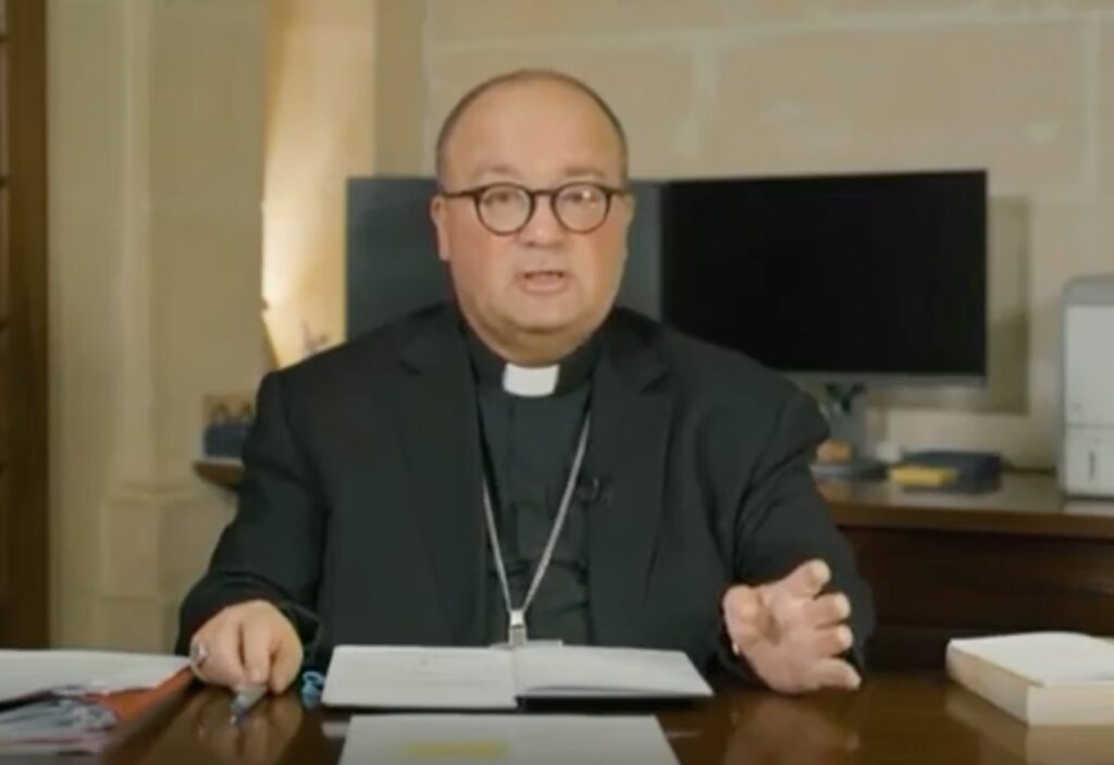 Archbishop Charles Scicluna in his presentation to the U.S. bishops on Nov. 17, 2021. Credit: USCCB