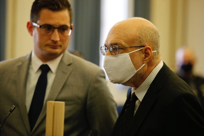he Rev. Geoff Drew appeared in court Thursday before Hamilton County Common Pleas Judge Leslie Ghiz and pleaded guilty to nine counts of rape. The Cincinnati priest was accused of raping an altar boy in the late 1980s and early 1990s. -- Cara Owsley/The Enquirer