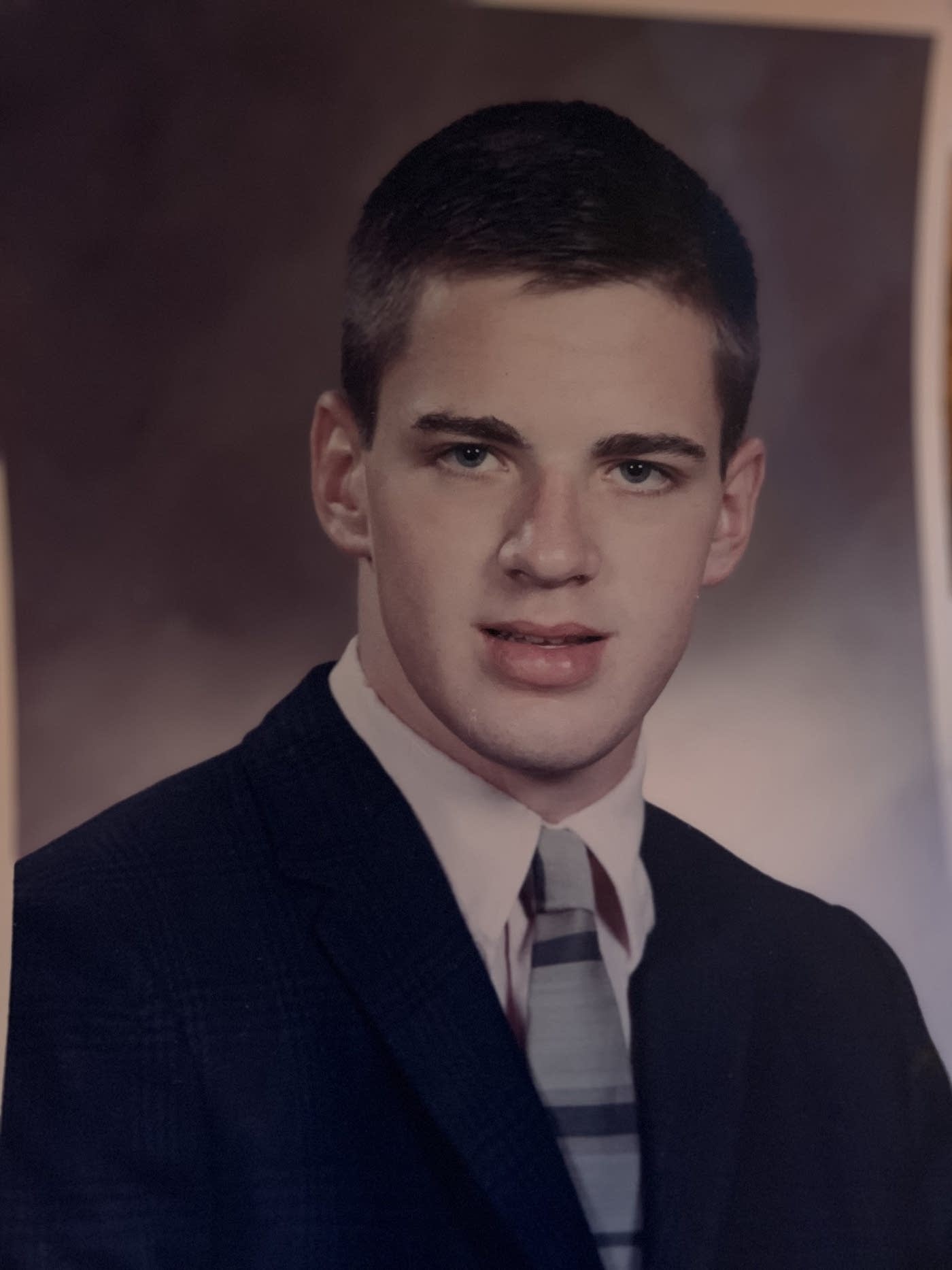 Tom Mahowald in his high school senior photo. Melissa Townsend | MPR News