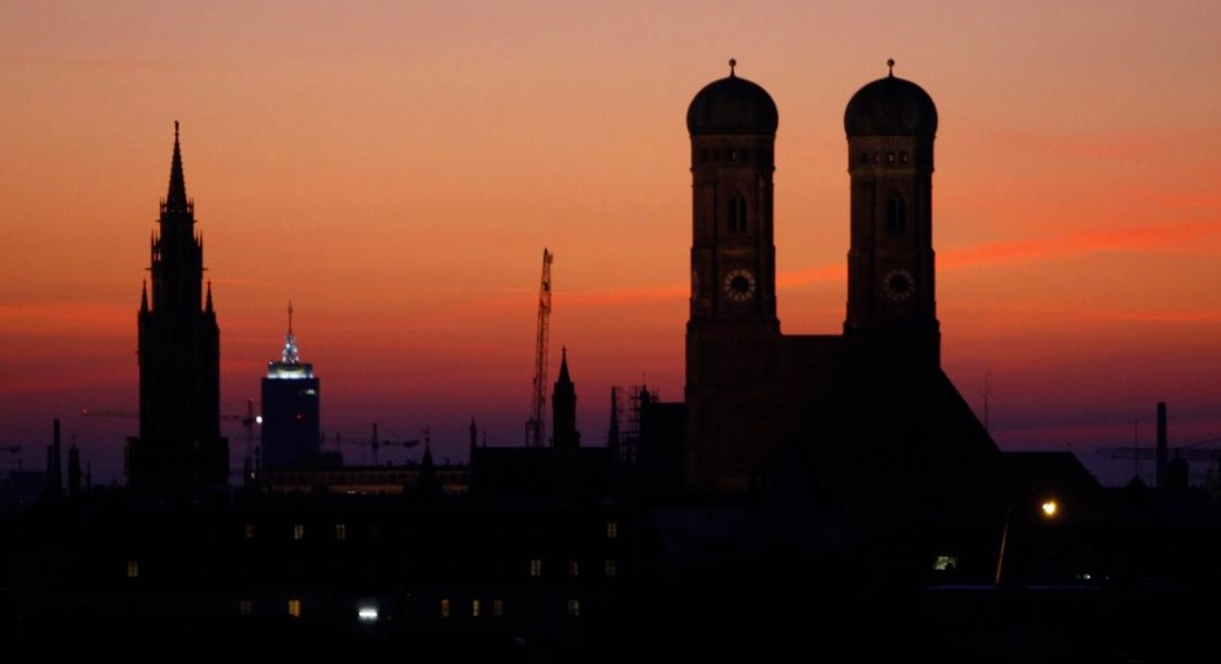 The sun goes down behind the Church of Our Lady, right, the city hall and Church Alter Peter in Munich, southern Germany, Sept. 28, 2008. Munich archdiocese, whose current archbishop is a prominent ally of Pope Francis and which was once led by retired Pope Benedict XVI, was released on Thursday, Jan. 20, 2022. (AP Photo / Matthias Schrader, File)