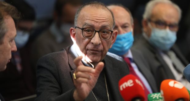 Cardinal Juan José Omella has said the main objective of the inquiry is to provide ‘help and compensation’ to victims of abuse. Photograph: Isabel Infantes/Europa Press via Getty