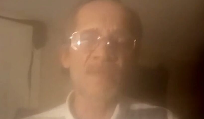 Survivor Larry Polizzi. Screen image from video accompanying this article.