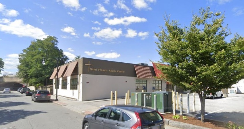 The Saint Francis Xavier Center at St. John’s Catholic Church in Worcester, Massachusetts. (Credit: Google Maps.)