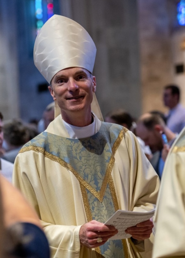 Bishop Adam J. Parker is a member of the U.S. bishops’ Committee on the Protection of Children and Young People and oversees the group responsible for implementing the Charter in the archdiocese. (Kevin J. Parks / CR Staff)