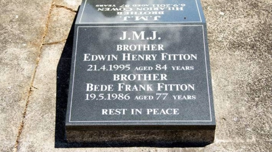 Bede Fitton's grave at Waikaraka cemetery. There are no abuse accusations against his brother, Edwin.