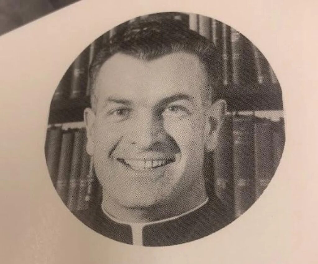 Father George Epoch taught at Loyola High school between 1947-1949 and again from 1954-1958. He is pictured here in the Loyola College Review's 1956 yearbook. (Concordia University Archives)