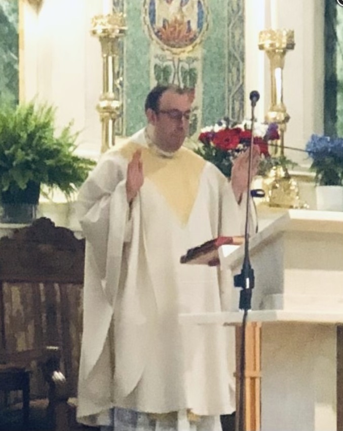 Silva offering mass on Mother's Day at St. Joseph's Photo: GoLocal