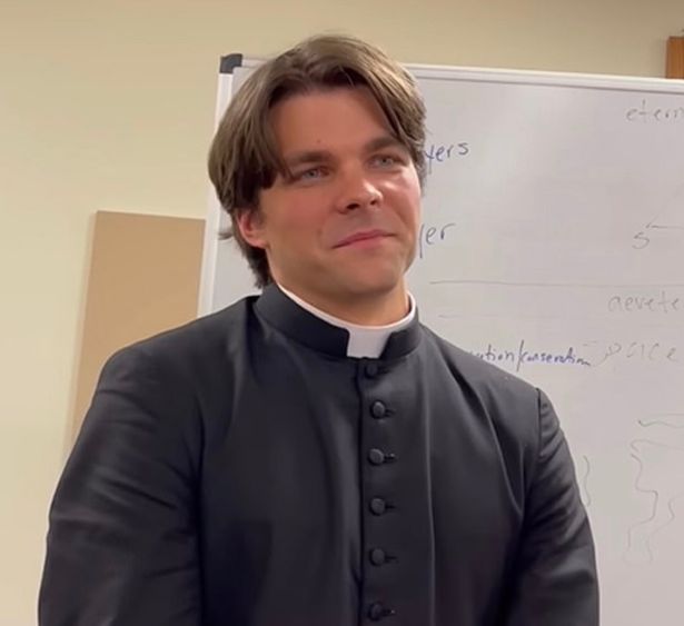 Once hailed the 'hot' priest in an Alabama Catholic school, he's now accused of convincing an 18-year-old to flee to Italy with him ( Image: Youtube)